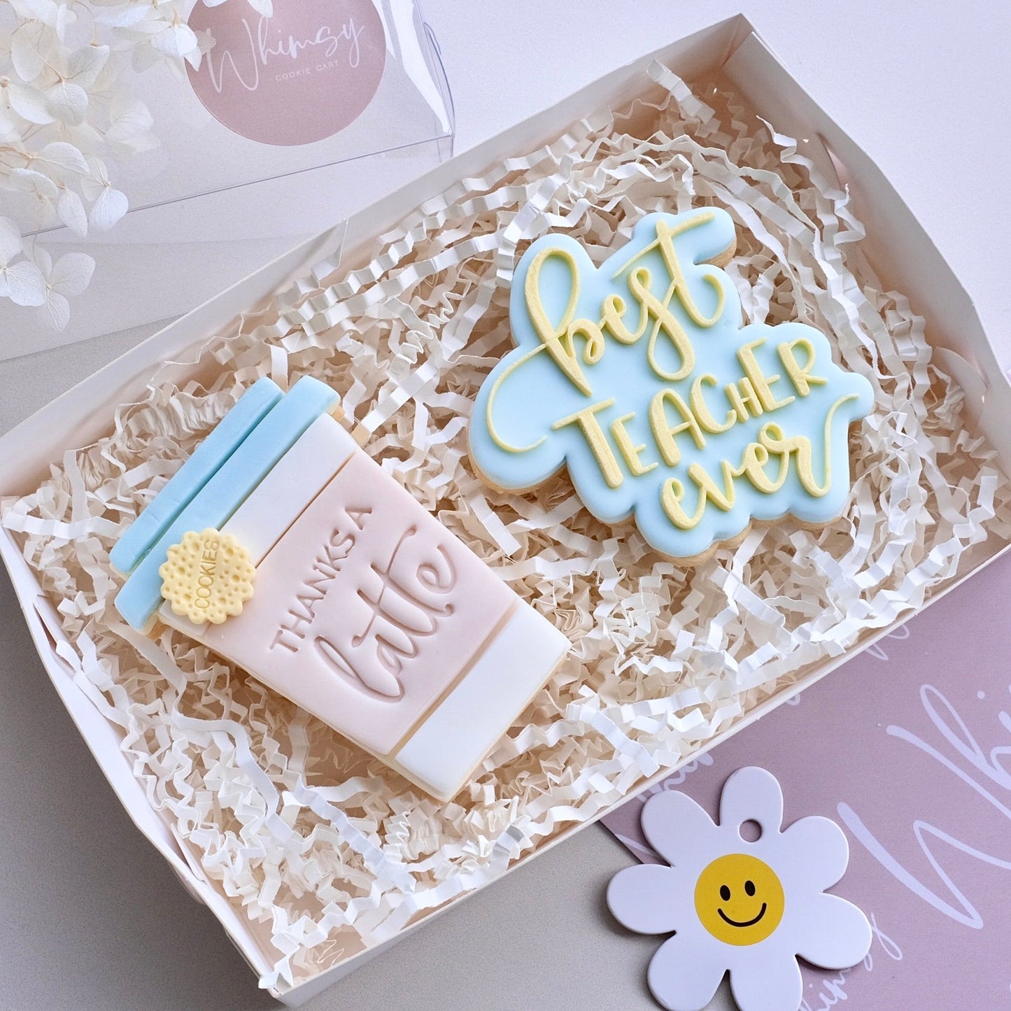 Thanks a latte | Blue - Whimsy Cookie CartWhimsy Cookie CartThanks a latte | Blue