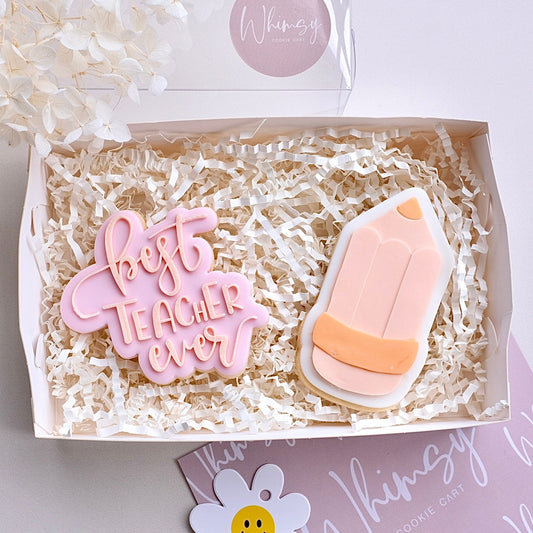 Best Teacher Ever | Pink - Whimsy Cookie CartWhimsy Cookie CartBest Teacher Ever | Pink