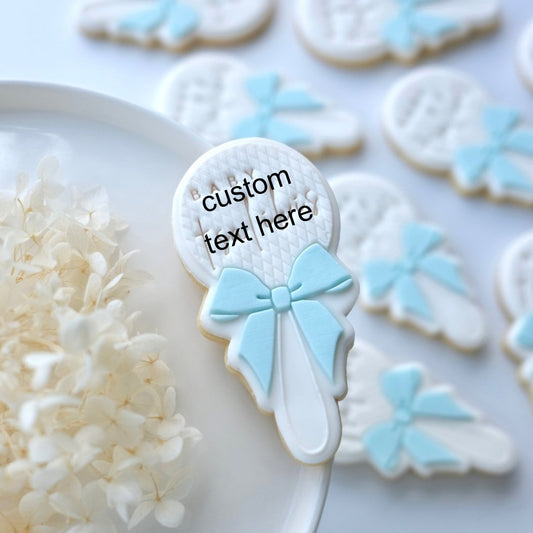 Personalised Baby Rattles 12 Pack - Whimsy Cookie CartWhimsy Cookie CartPersonalised Baby Rattles 12 Pack